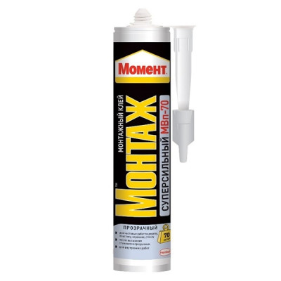 Жидкие гвозди Монтаж Cуперсильный акриловые прозрачные 280мл Момент