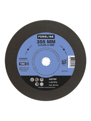Круг отрезной FerrLine Expert по металлу 355*3,2*25,4