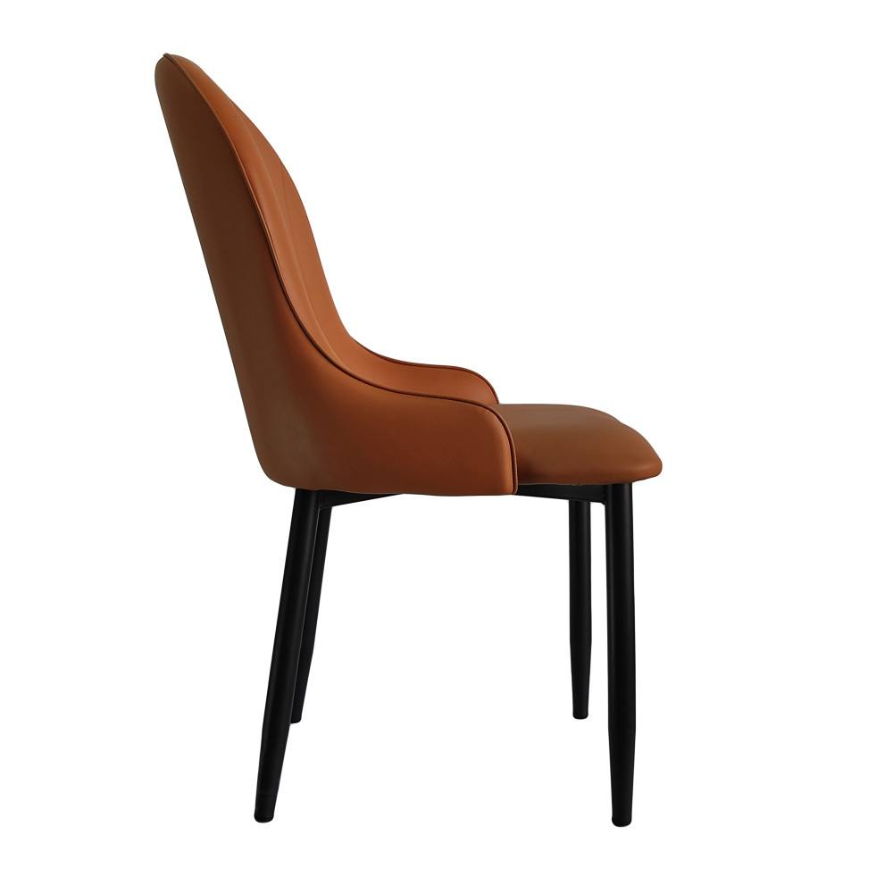 Стул металлический Baizheng 89×46×45 см, искусственная кожа, коричневый, до 150 кг