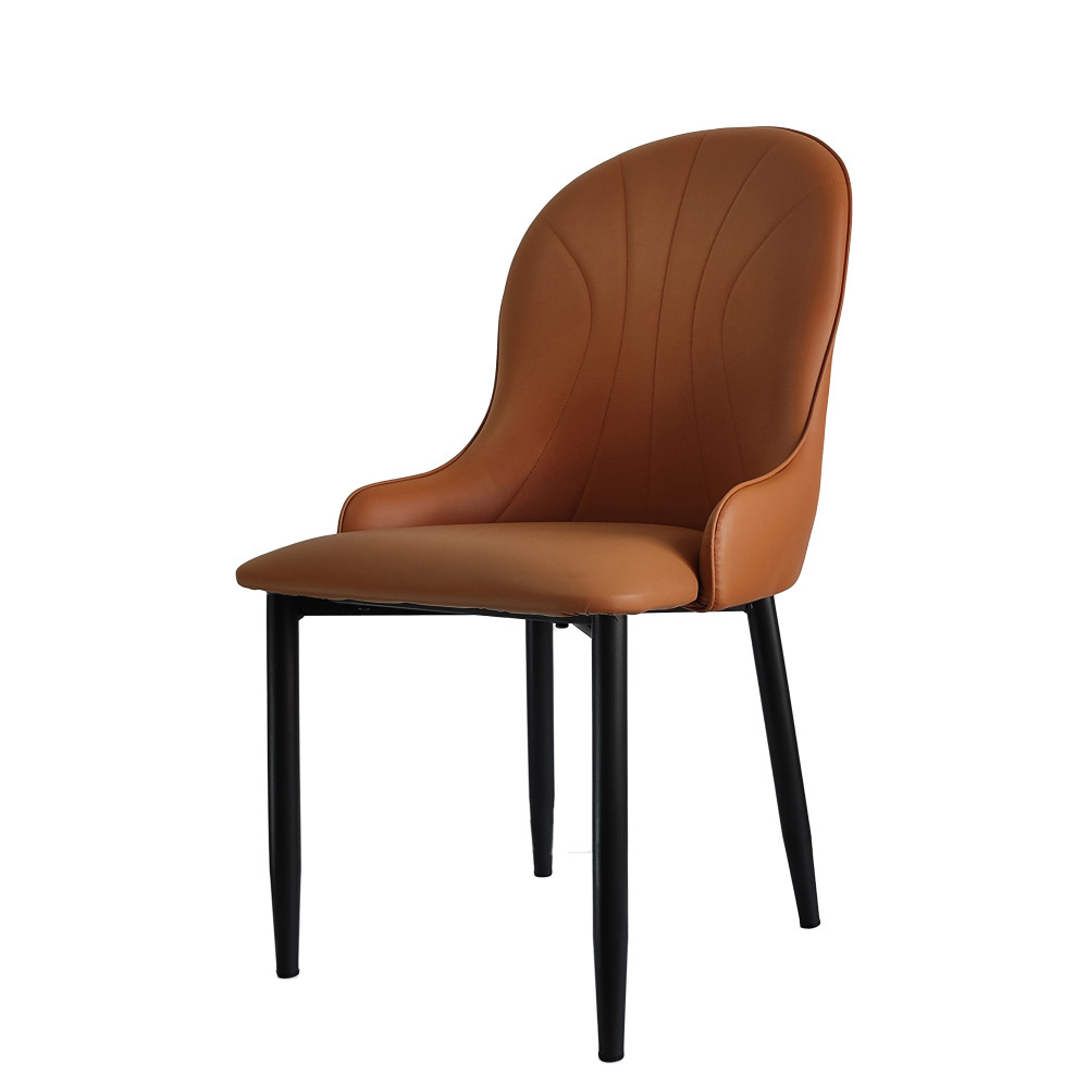 Стул металлический Baizheng 89×46×45 см, искусственная кожа, коричневый, до 150 кг