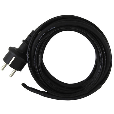 Кабель греющий саморегулирующийся на трубу комплект с вилкой 