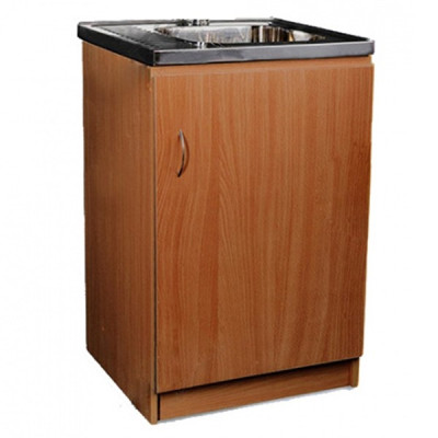 Тумба под нерж. мойку 60*50 орех Домино (без мойки) Тумба под нерж. мойку 60*50 орех Домино (без мойки)