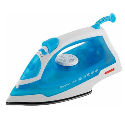 Утюг 2,2 кВт подошва с тефлоновым прокрытием пар удар голубой MA-046 Матрена