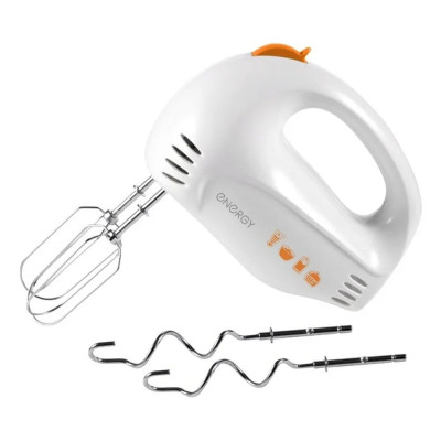 Миксер 200 Вт 5 скоростей белый EN-249 Energy Миксер 200 Вт 5 скоростей белый EN-249 Energy