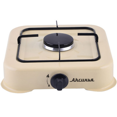 Плита газовая одноконфорочная цвет молочный Аксинья Delta