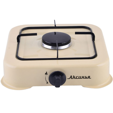 Плита газовая одноконфорочная цвет молочный Аксинья Delta
