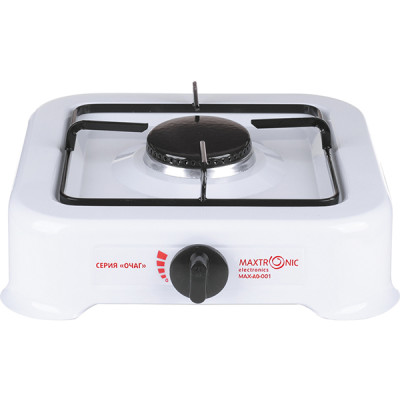 Плита газовая одноконфорочная белая Maxtronic