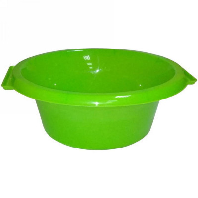Таз пластиковый 10 л круглый зеленый ШефПолимер