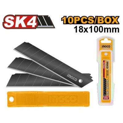 Лезвие 18 мм сегментированные INGCO HKNCB181 INDUSTRIAL Лезвие 18 мм сегментированные INGCO HKNCB181 INDUSTRIAL