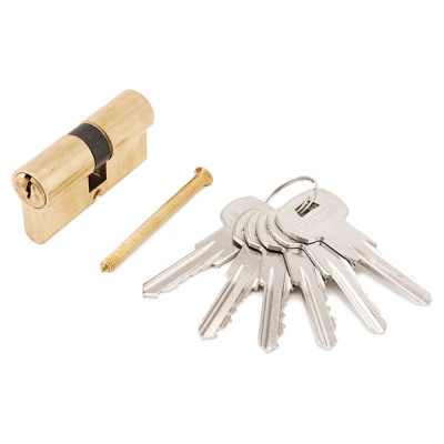 Цилиндровый механизм А 60mm (25+10+25) ВР латунь 6 английских ключей АЛЛЮР Цилиндровый механизм А 60mm (25+10+25) ВР латунь 6 английских ключей АЛЛЮР