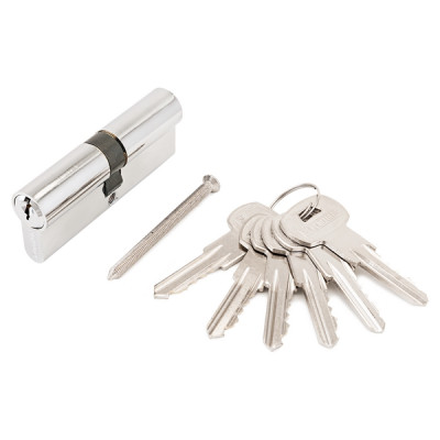 Цилиндровый механизм А 90mm (40+10+40) CP хром 6 английских ключей АЛЛЮР Цилиндровый механизм А 90mm (40+10+40) CP хром 6 английских ключей АЛЛЮР