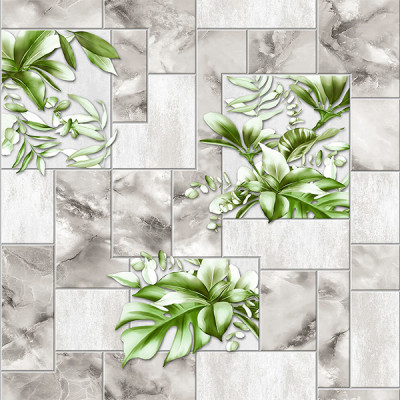 10790 Флора (сер) обои влагост. на бум.основе 0,53*10 (Гомель Фокс) 24