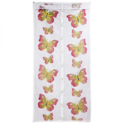 Сетка противомоскитная для дверей 1,0*2,1 м на магнитах Бабочки KM-BD Рыжий кот