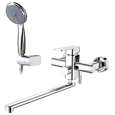 Смеситель для ванны однорыч. 35мм излив - 300мм дивертор в корп. Хром Ledeme L2233