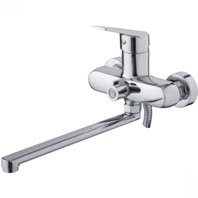 Смеситель для ванны однорыч. 40мм излив - 300мм дивертор в корп. Латунь Хром Ledeme L2240