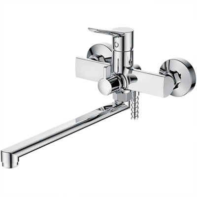 Смеситель для ванны однорыч. 25мм излив - 300мм дивертор в корп. Латунь Хром Ledeme L2269