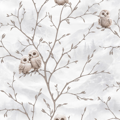 12390 Совушка обои дуплекс 0,53*10 (Гомель Фокс) 14