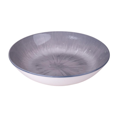 Тарелка фарфоровая суповая 20 см 600 мл Eden grey Коралл