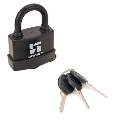 Замок навесной АЛЛЮР влагозащищённый ВС1Ч- 374ПKA Тип2 d6,3мм 3кл. с 1секр.47*38мм (коробка)