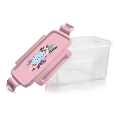 Контейнер пластиковый 1,1 л прямоугольный для СВЧ ФЛЕР Полимербыт