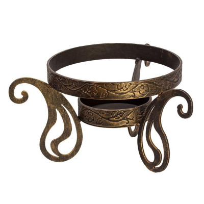 Подставка под садж 31*30*17 см кованая Инь-Янь Подставка под садж 31*30*17 см кованая Инь-Янь