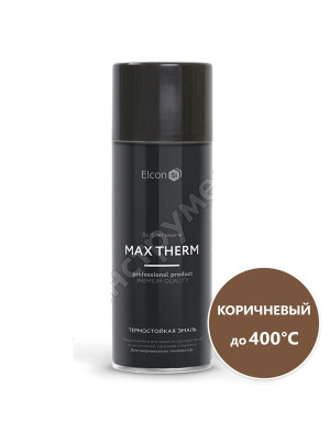 Эмаль аэрозольная Elcon Max Therm термостойкая 400°C коричневая 520мл Эмаль аэрозольная Elcon Max Therm термостойкая 400°C коричневая 520мл
