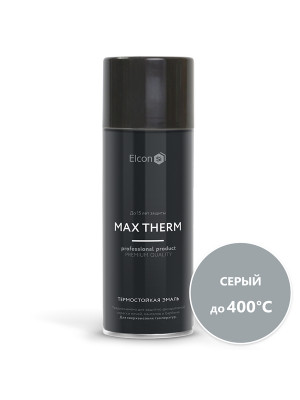 Эмаль аэрозольная Elcon Max Therm термостойкая 400°C серая 520мл Эмаль аэрозольная Elcon Max Therm термостойкая 400°C серая 520мл