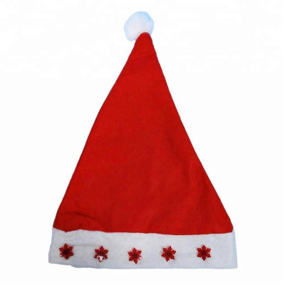 Колпак новогодний 28*39 см светодиодный Снежинки Серпантин