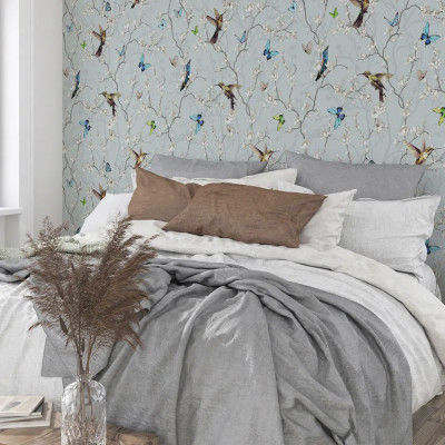 12327 Сакура (зел) обои дуплекс 0,53*10 (Гомель Фокс) 14