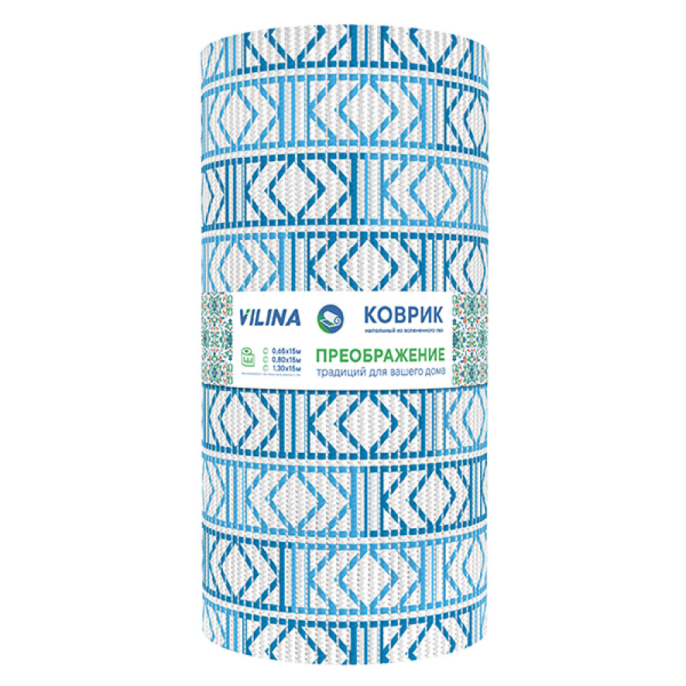 Коврик для ванной ПВХ 0,65*15м ПРЕОБРАЖЕНИЕ 214PT-blue