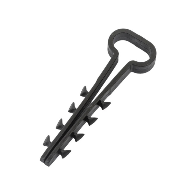 Изображение Дюбель-хомут для плоского кабеля 6-12мм черный (100шт) TDM