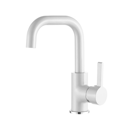 Смеситель для кухни однорычажный Accoona A9687G Белый