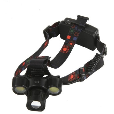 Фонарь налобный  led 10*11*9 см 2 аккумулятор 4 режима Baizheng