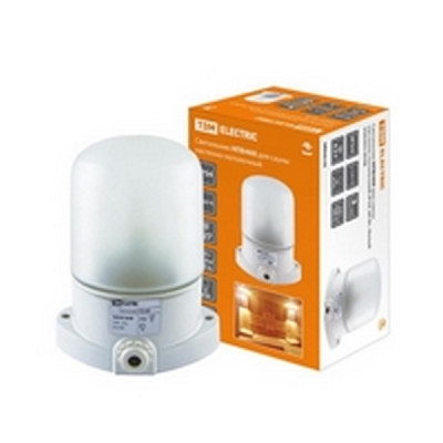 Светильник НПБ400 белый для сауны настенно-потол 60Вт IP54 E27 TDM 340*410*200мм