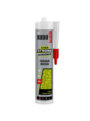 Жидкие гвозди Kudo Home Strong для сильного монтажа (на акриловой основе) белые 280мл (12) +5С