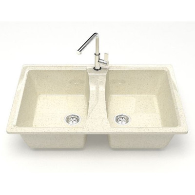 Мойка кухонная гранитная мод Z26Q2 Голби