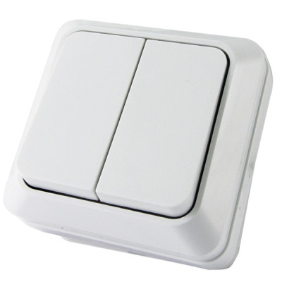 Выключатель 2кл оу IP20 10А белый Ладога TDM Выключатель 2кл оу IP20 10А белый Ладога TDM