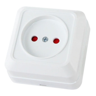 Розетка 1 мест оу с з/ш IP20 10А 2П белый Ладога TDM Розетка 1 мест оу с з/ш IP20 10А 2П белый Ладога TDM