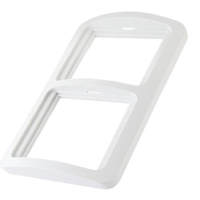 Рамка 2ая горизонтальная  белая Валдай TDM