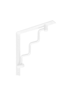 *Кронштейн уголок 200х200 белый STEP (10) D