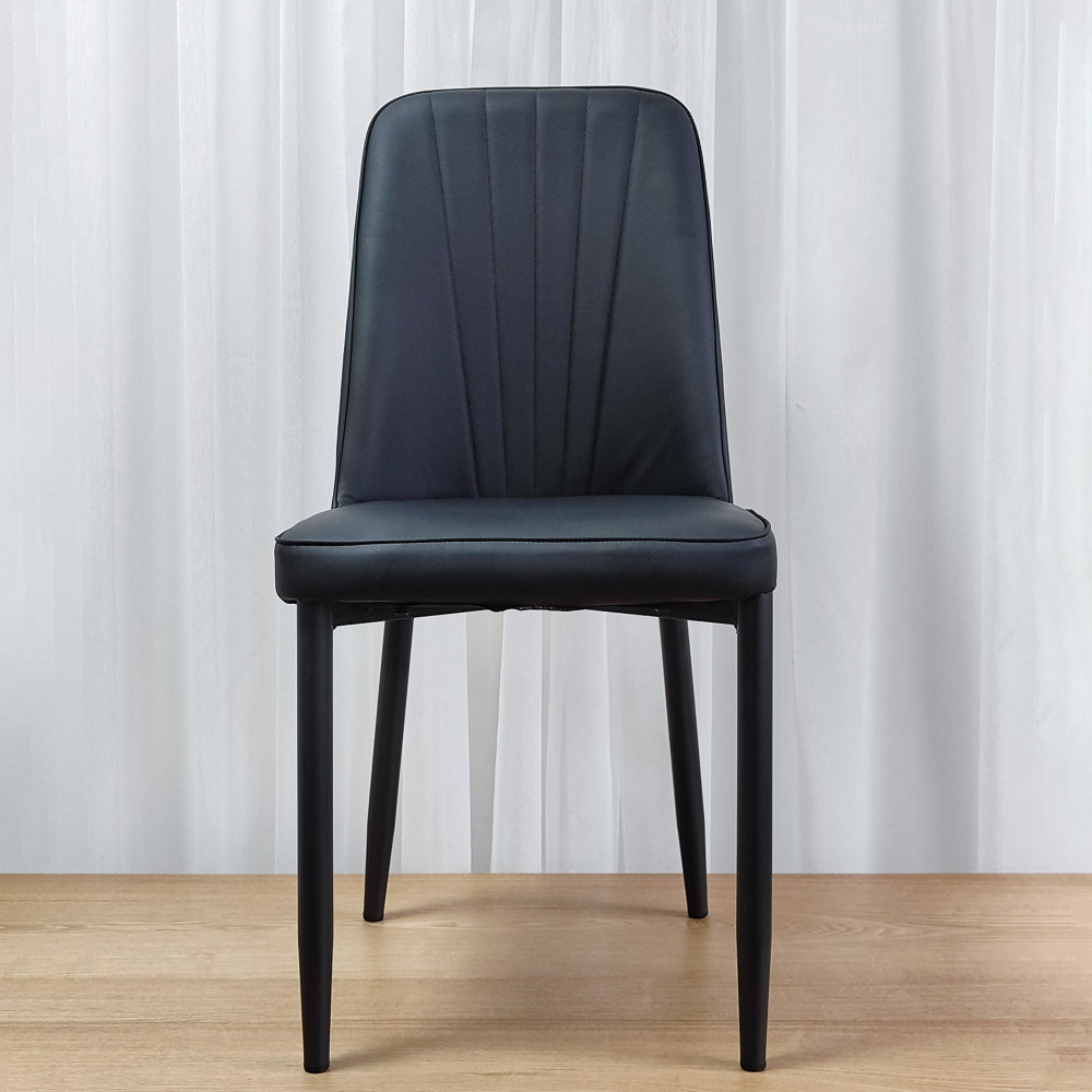 Стул металлический Baizheng 87×47×46 см, искусственная кожа, серый, до 150 кг