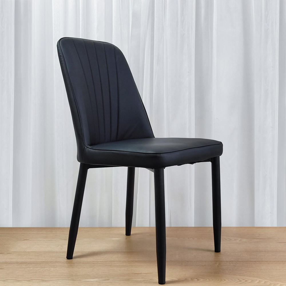 Стул металлический Baizheng 87×47×46 см, искусственная кожа, серый, до 150 кг