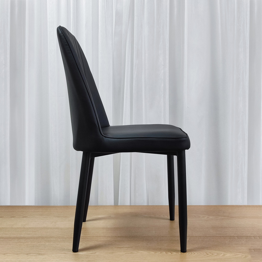 Стул металлический Baizheng 87×47×46 см, искусственная кожа, серый, до 150 кг