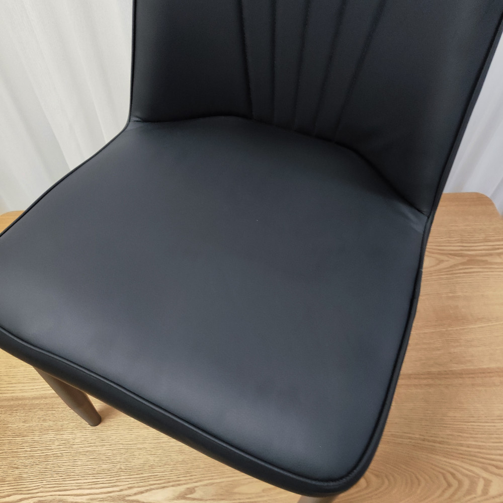 Стул металлический Baizheng 87×47×46 см, искусственная кожа, серый, до 150 кг