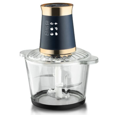 Измельчитель электрический 1000 Вт чаша пласт 3 л 2 скорости черно-золотой Raf Baizheng