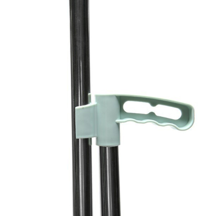 Картинка Набор пластиковый для уборки веник + совок + швабра пластик ручка зеленый Baizheng