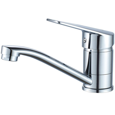 Смеситель для кухни однорыч. 40мм гайка излив средний - 154мм Латунь Хром Ledeme L4540-2