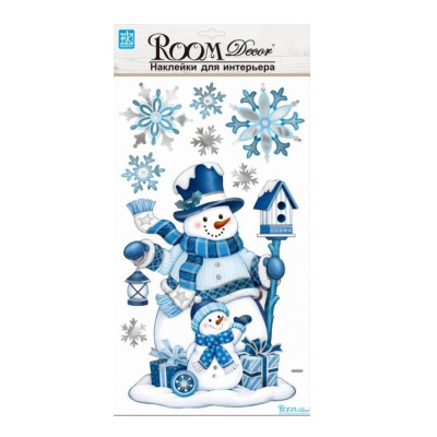 Стикер Снеговики голограмма Room Decor Стикер Снеговики голограмма Room Decor