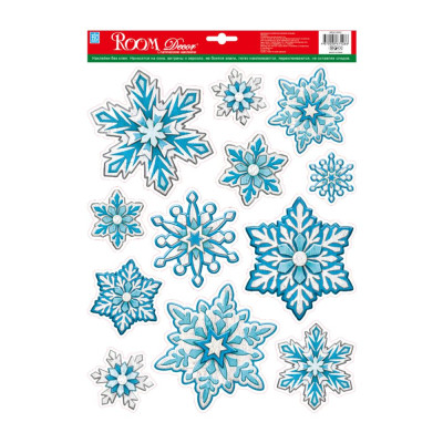 Стикер Снежинки эффект дерево Room Decor Стикер Снежинки эффект дерево Room Decor