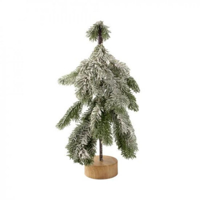 Сосна светодиодная 45 см 36 ламп на пеньке заснеженная Там Там Сосна светодиодная 45 см 36 ламп на пеньке заснеженная Там Там